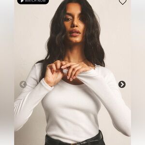 Z Supply Sirena Long Sleeved Ribbed Tee